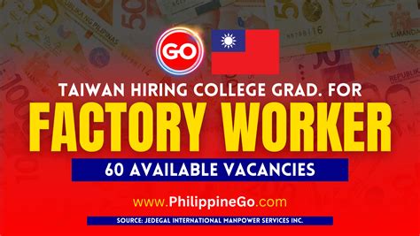 poea job hiring abroad 2024|PRODUCTION OPERATOR Job Hiring in Taiwan for TOPPAN  .